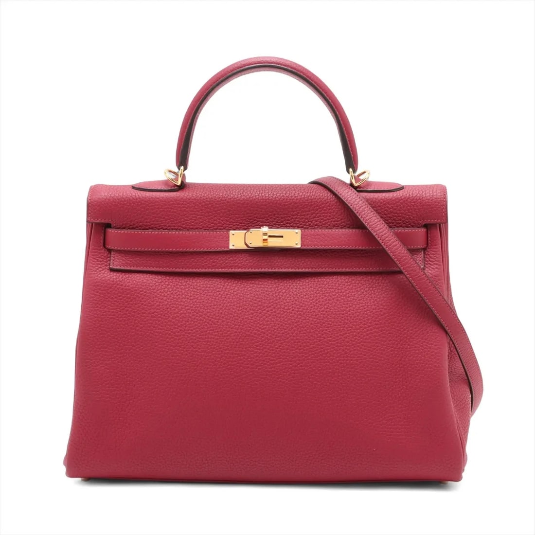 HERMES KELLY 35 LE TOURNAY TOGO ROUGE GRENAT GOLD: Hermes Kelly 35 Le Tournay Togo Rouge Grenat Gold Brand: Hermès Type: Hand bag Material: Togo Color: Rouge Grenat Size: Height:9.6inch Length:13.6inch Depth:4.9inch Handle height:3.9inch Accessori