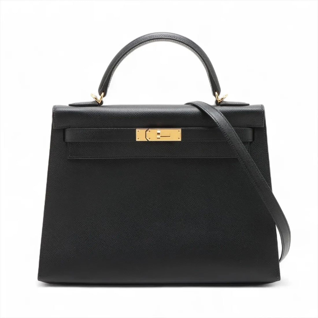 HERMES KELLY 32 SERIE VEAU EPSOM BLACK GOLD (1 of 7)