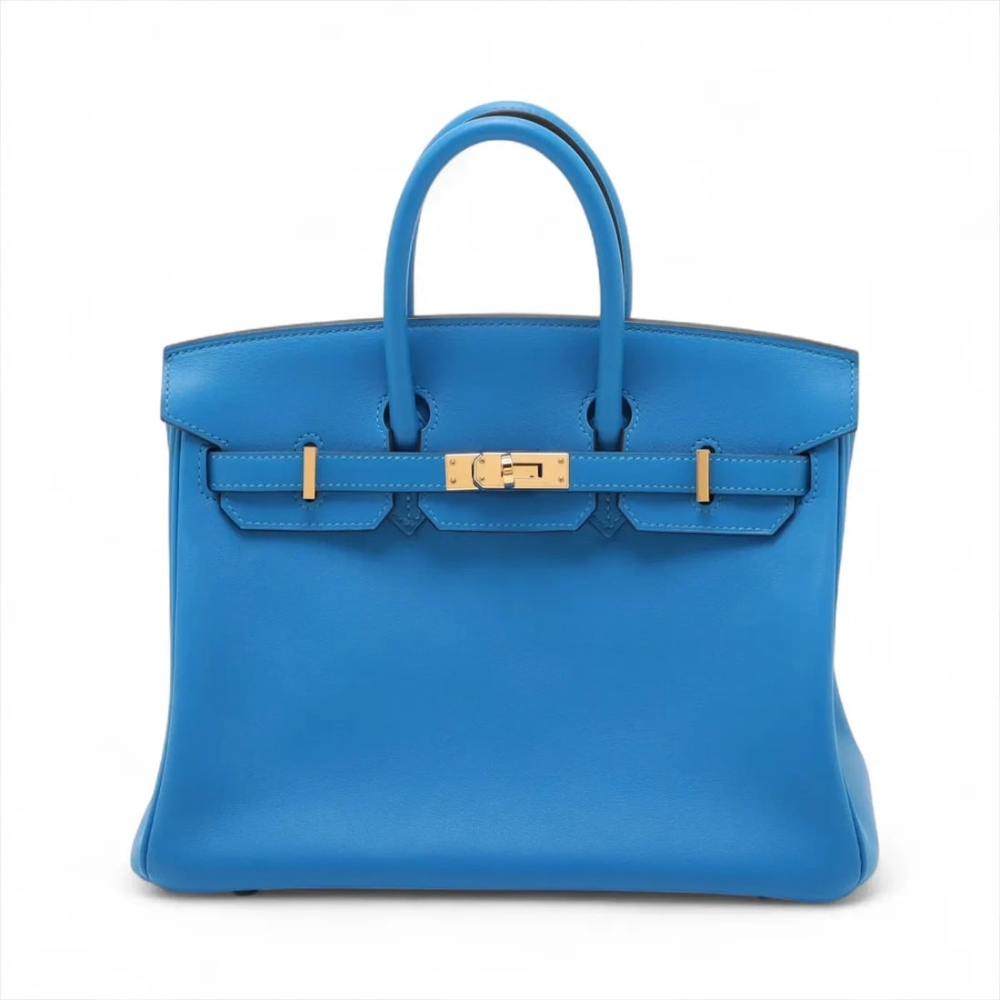 HERMES BIRKIN 25 LE TOURNAY VEAU SWIFT BLUE ZELLIGE: Hermes Birkin 25 Le Tournay Veau Swift Blue Zellige Brand: Hermès Type: Hand bag Material: Veau Swift Color: Blue Zellige Size: Height:7.3inch Length:9.8inch Depth:5.1inch Handle height:2.6inch Ac