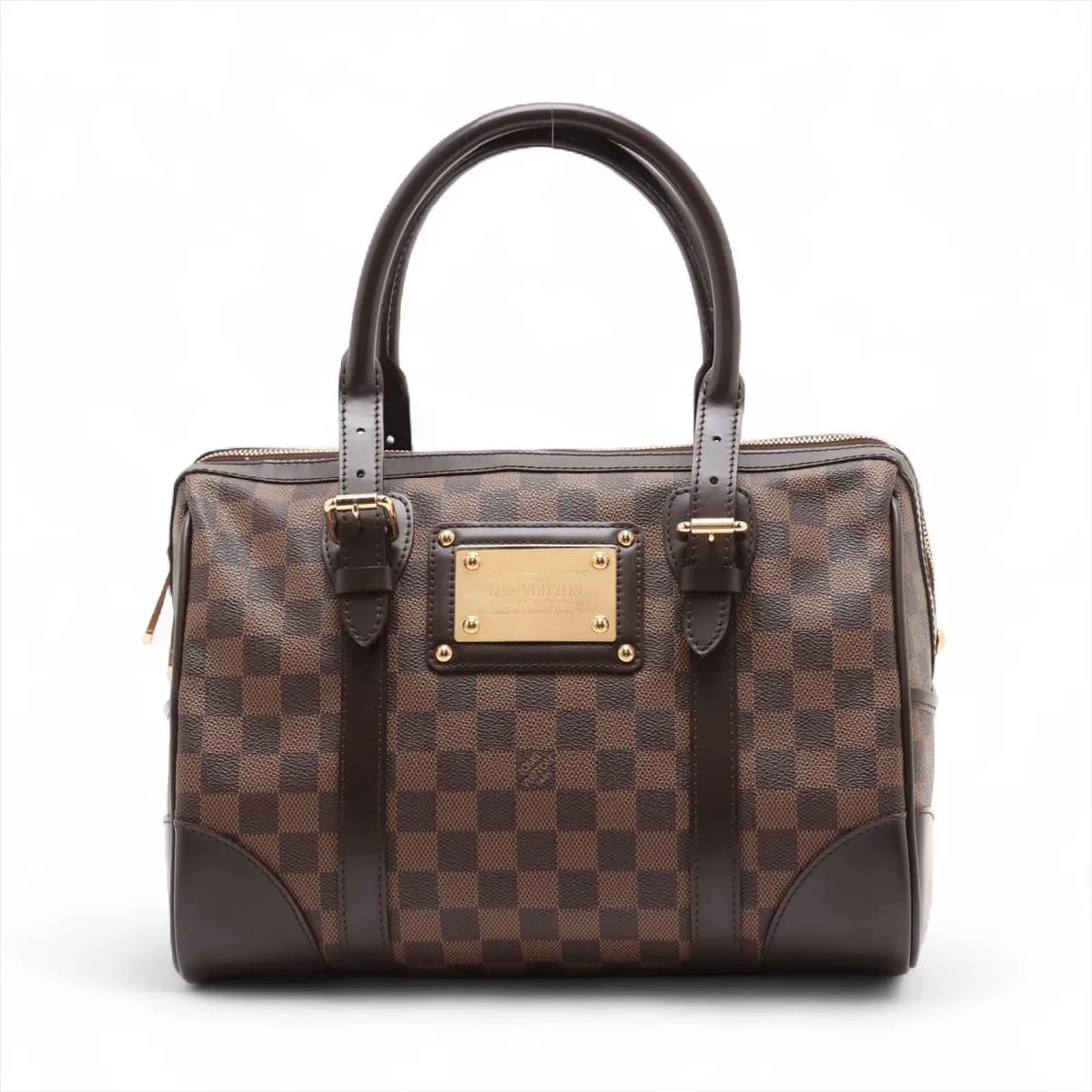 LOUIS VUITTON DAMIER BERKELEY BROWN: Louis Vuitton Damier Berkeley Brown Brand: Louis Vuitton Type: Hand bag Material: none Color: Brown Size: Height:8.7inch Length:12.4inch Depth:7.9inch Handle height:5.9inch Accessories: None <