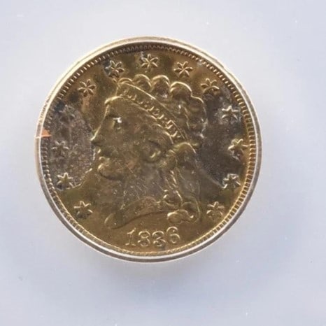 1836 $2.50 CLASSIC HEAD GOLD QUARTER EAGLE (1 of 2)