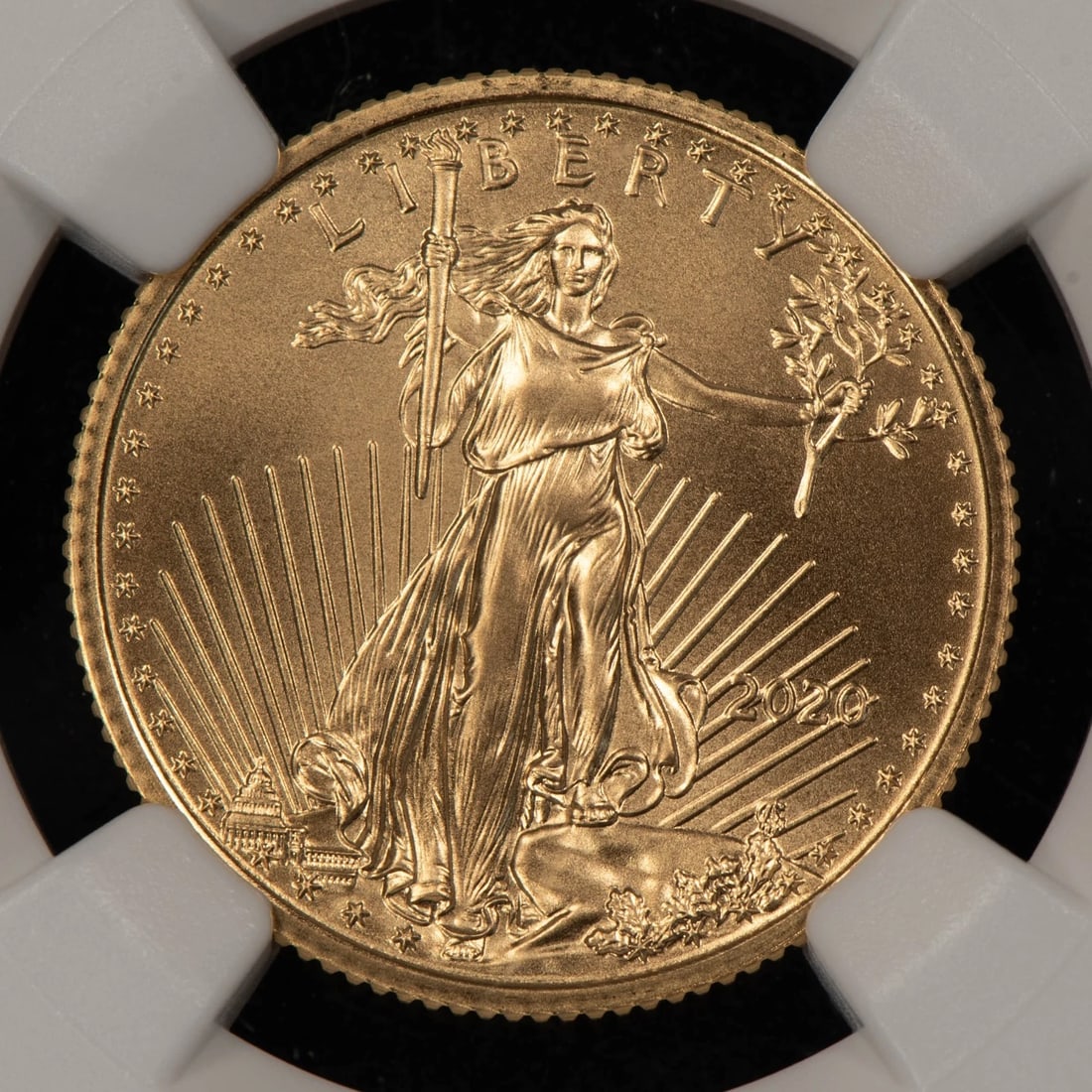 2020 $10 1/4 OZ GOLD AMERICAN EAGLE - DON EVERHART (1 of 2)