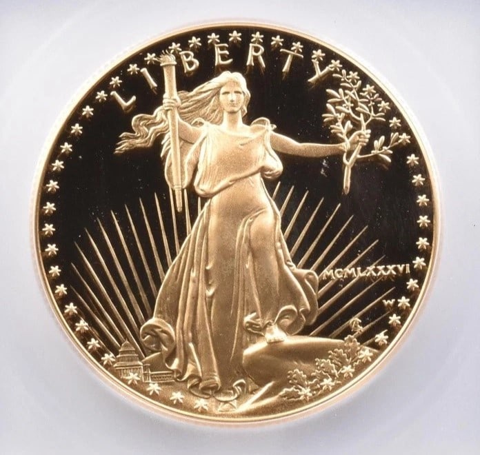 1998 $5 AMERICAN GOLD EAGLE: 1998 $5 American Gold Eagle Brand/Mint: None Year: 1998 Fineness: None Denomination: $5 Country of Origin: United States Accessories: None Accessories Notice: When purchasing pre-owned goo