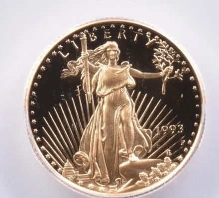 1993-P $10 AMERICAN GOLD EAGLE (1 of 2)