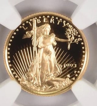1993-P $5 AMERICAN GOLD EAGLE (1 of 2)