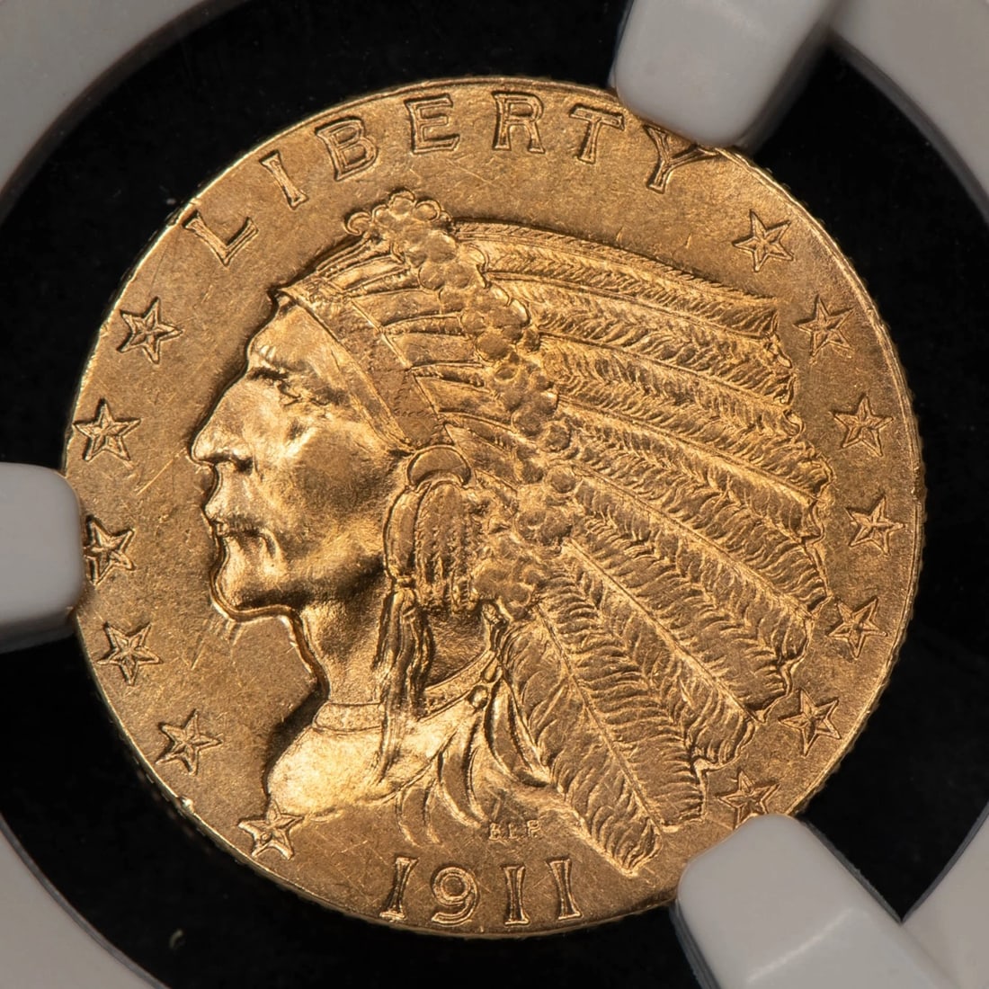 1911-D STRONG G$2.50 INDIAN HEAD GOLD QUARTER EAGLE: 1911-D Strong G$2.50 Indian Head Gold Quarter Eagle Brand/Mint: U.S. Mint Year: 1911 Fineness: 0.9 Country of Origin: United States Accessories: None Accessories Notice: When purchasing pre-owned g