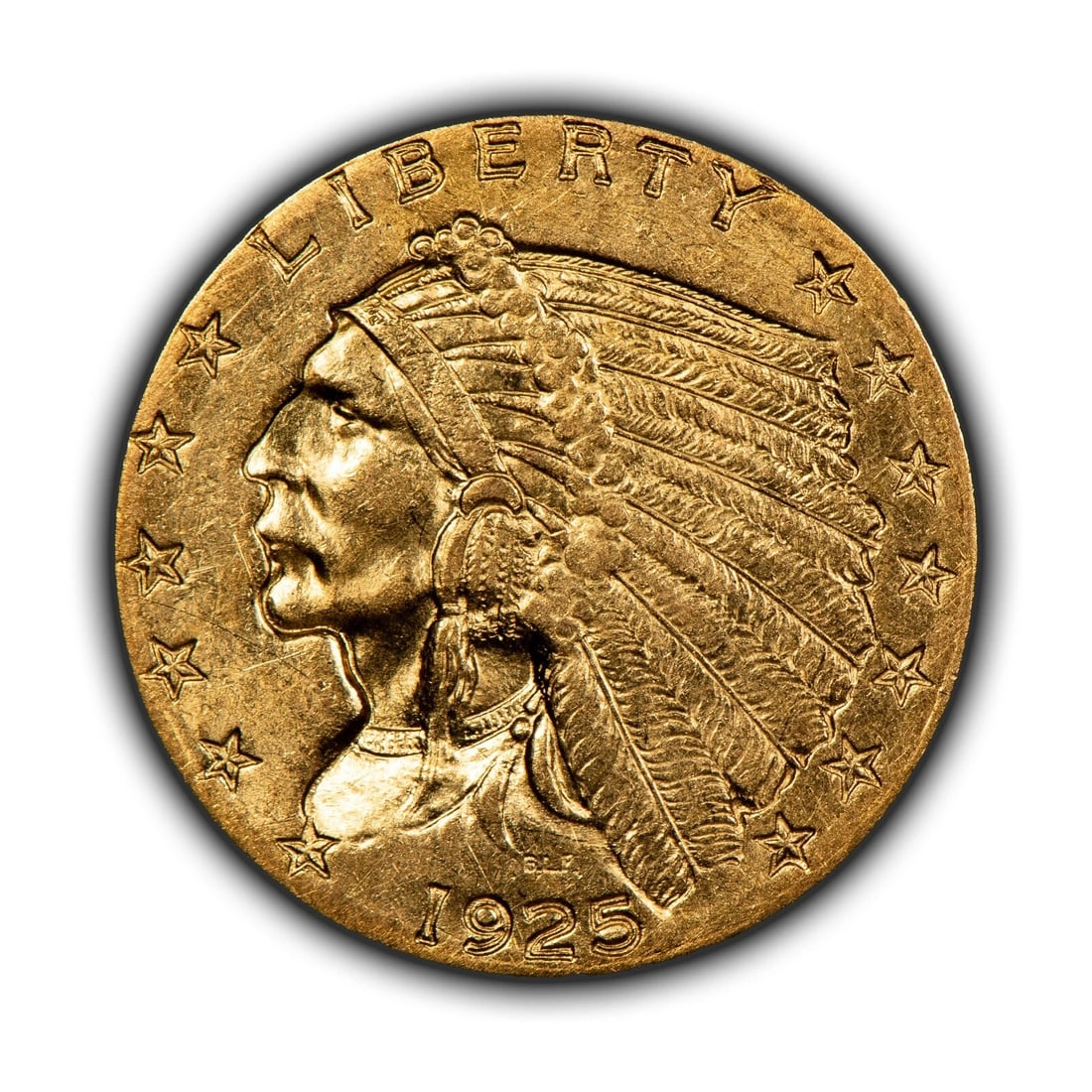 1925-D G$2.50 INDIAN HEAD GOLD QUARTER EAGLE (1 of 4)
