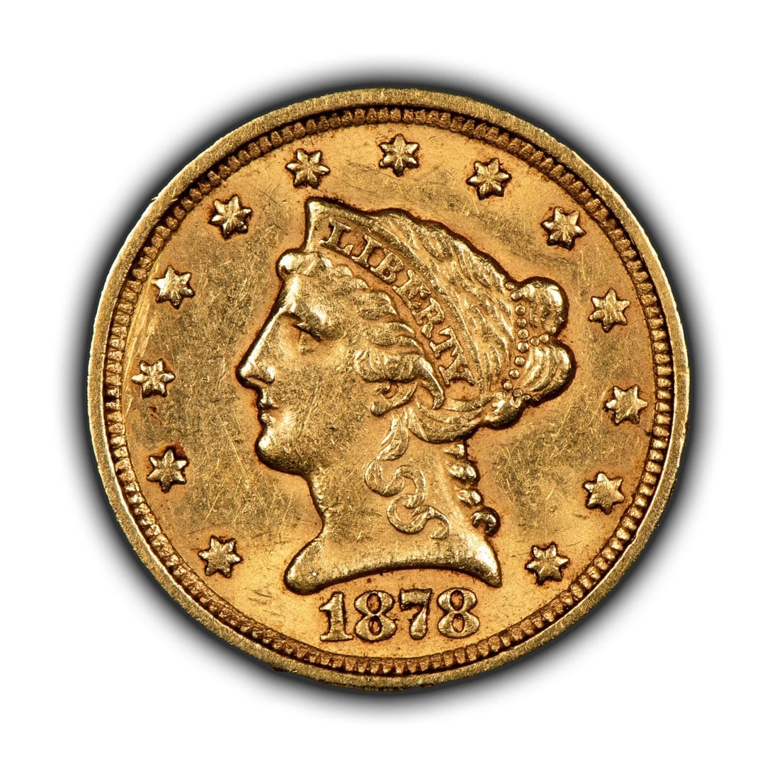 1878 G$2.50 LIBERTY HEAD GOLD QUARTER EAGLE (1 of 8)