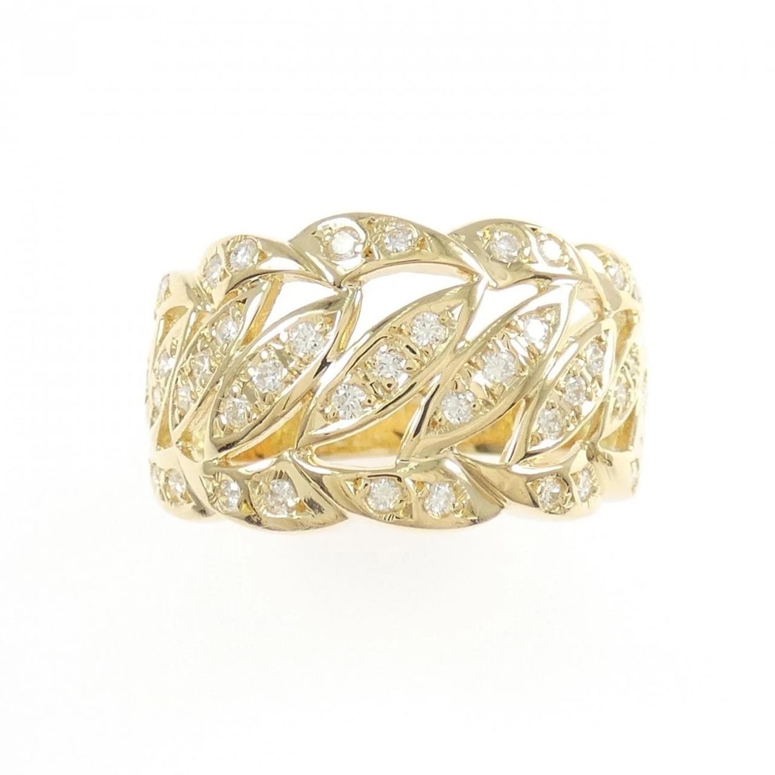 K18YG DIAMOND RING - 2