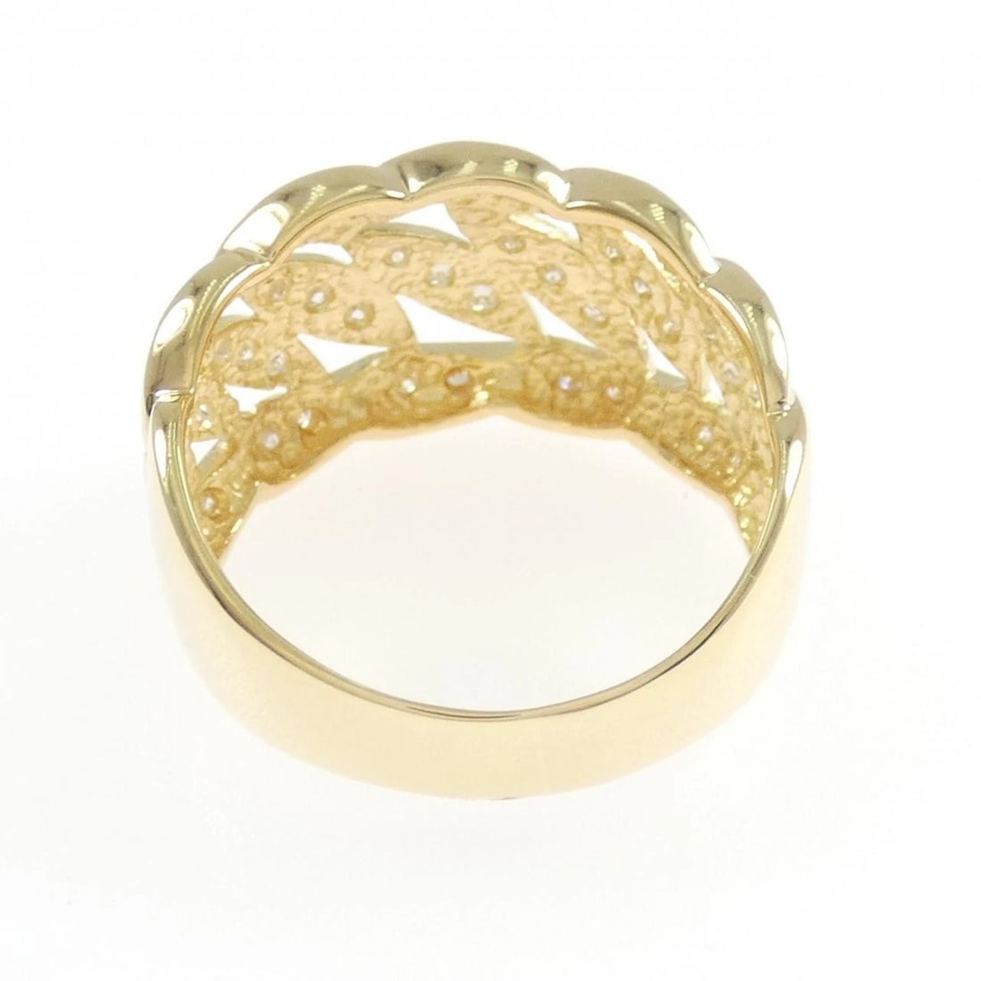 K18YG DIAMOND RING - 3