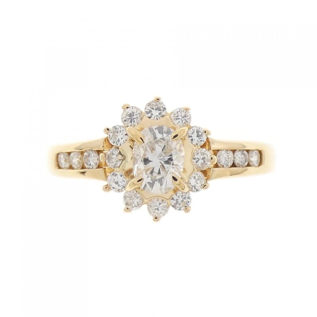 K18YG DIAMOND RING: K18YG Diamond Ring Brand: Unbranded Type: Diamond ring Material: K18YG, Main Stone/Creation Natural Color: Yellow gold Size: US5 Accessories: None Accessories Notice: When purchasing pre-owned goods,