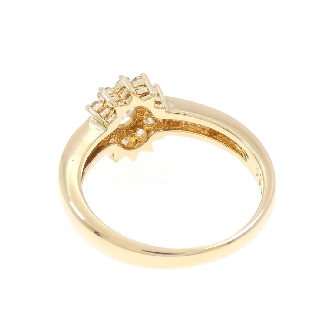 K18YG DIAMOND RING - 2