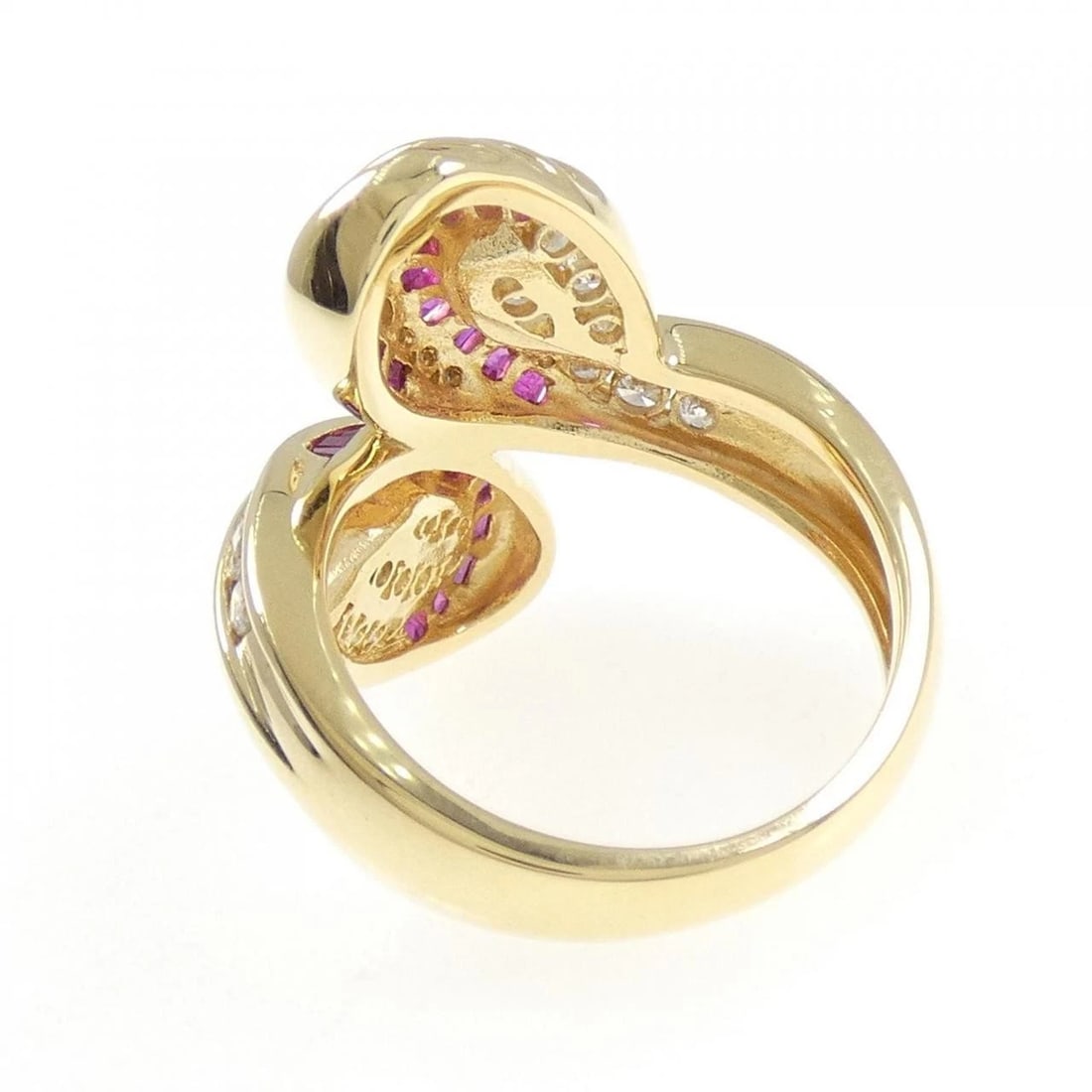 K18YG RUBY RING - 2