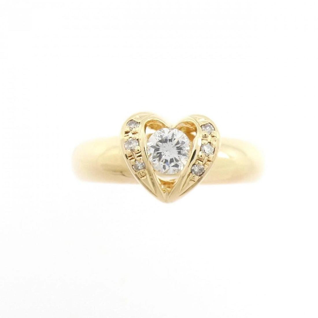 K18YG DIAMOND RING: K18YG Diamond Ring Brand: Unbranded Type: Diamond Ring Material: K18YG, Main Stone/Creation Natural Color: Yellow gold Size: US5 3/4 Accessories: None Accessories Notice: When purchasing pre-owned