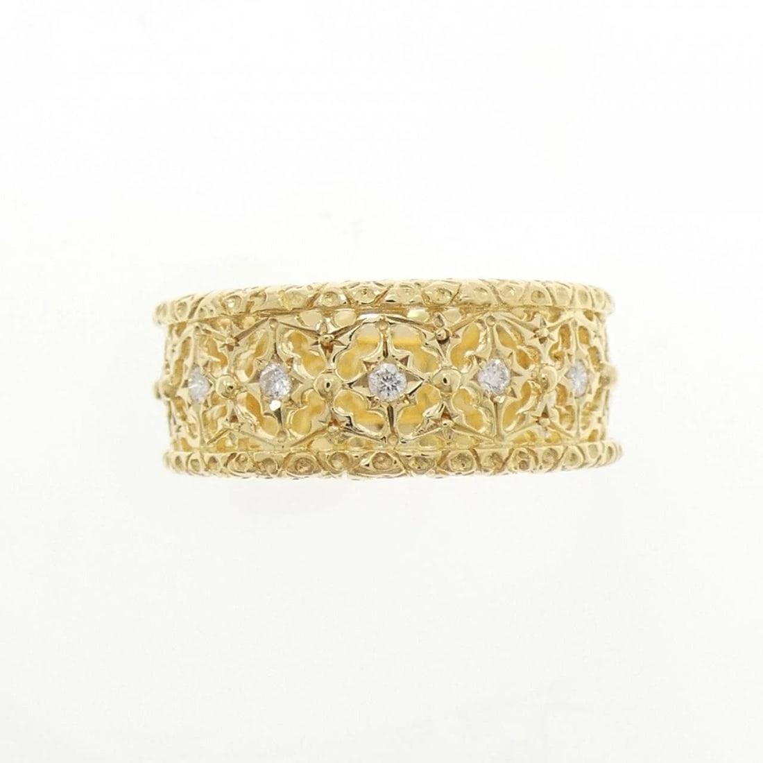 K18YG DIAMOND RING - 2