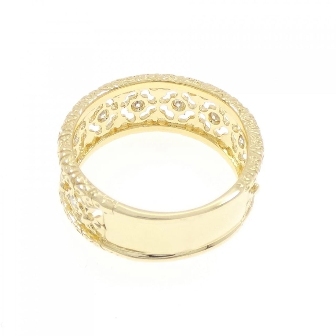 K18YG DIAMOND RING - 3