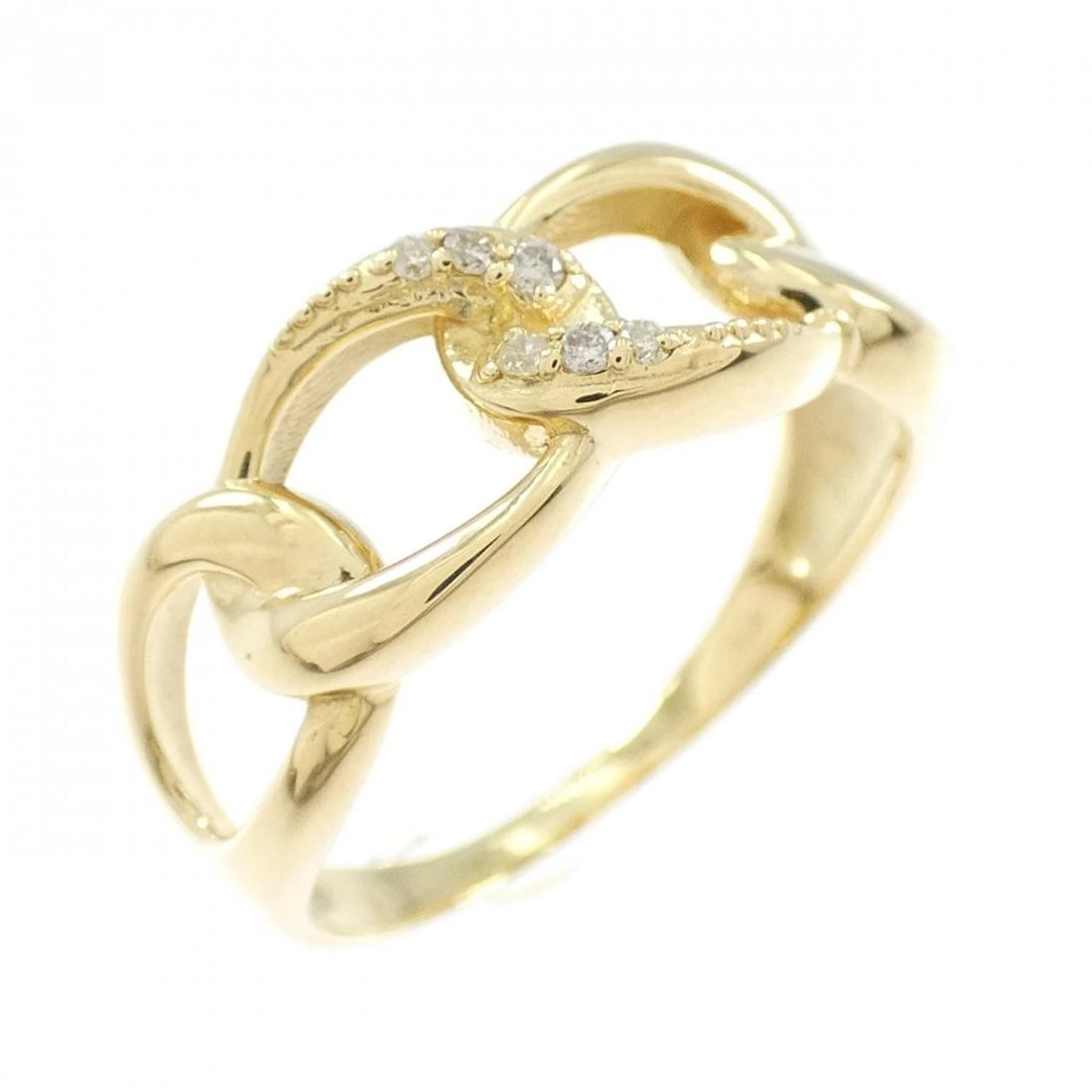 K18YG DIAMOND RING: K18YG Diamond Ring Brand: Unbranded Type: Diamond Ring Material: K18YG, Main Stone/Creation Natural Color: Yellow gold Size: US6 1/4 Accessories: None Accessories Notice: When purchasing pre-owned
