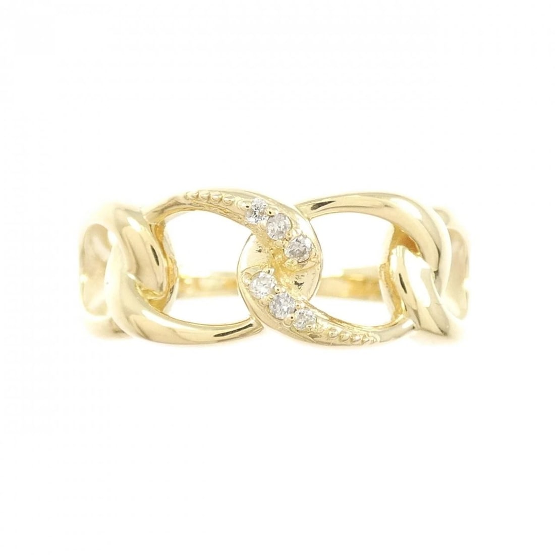 K18YG DIAMOND RING - 2