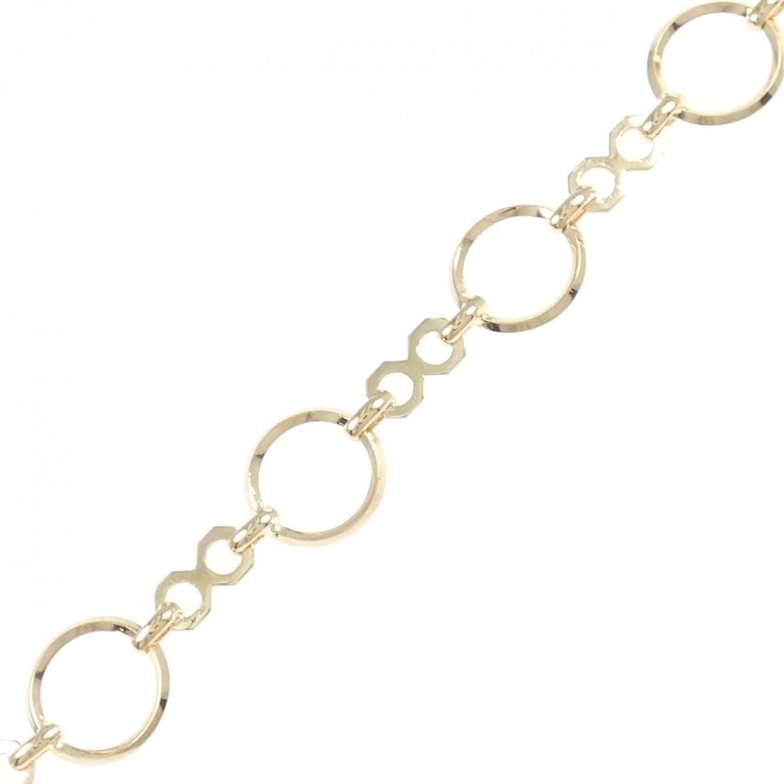 K18YG BRACELET: K18YG bracelet Brand: Unbranded Type: Bracelet Material: K18YG, Color: Yellow gold Size: Actual Size Max width approx: 9.0mm 18.5cm Accessories: None Accessories Notice: When purchasing pre-owned