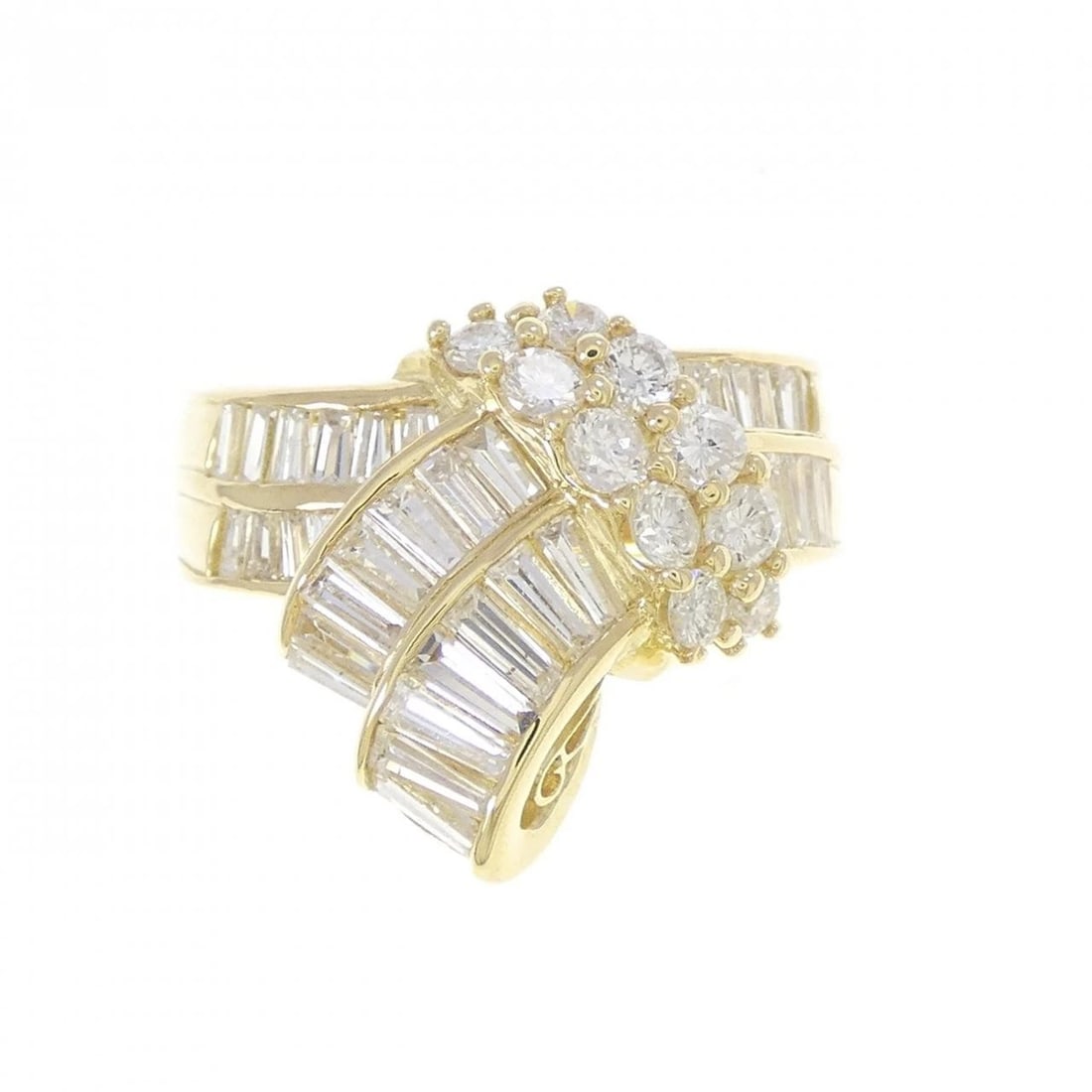 K18YG DIAMOND RING - 2