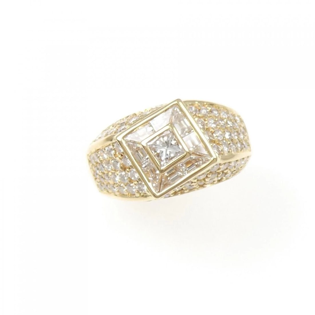750YG DIAMOND RING - 2