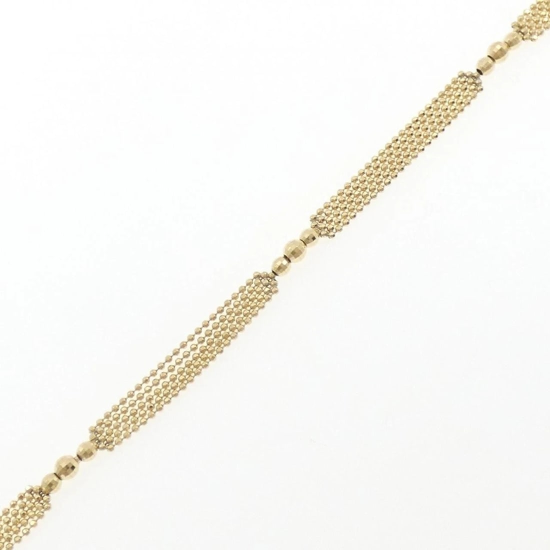 K18YG BRACELET: K18YG bracelet Brand: Unbranded Type: Bracelet Material: K18YG, Color: Yellow gold Size: Actual Size Max width approx: 4.3mm 18cm Accessories: None Accessories Notice: When purchasing pre-owned
