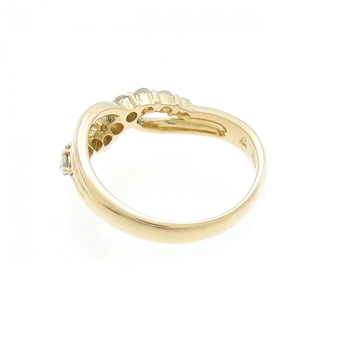 K18YG DIAMOND RING - 2