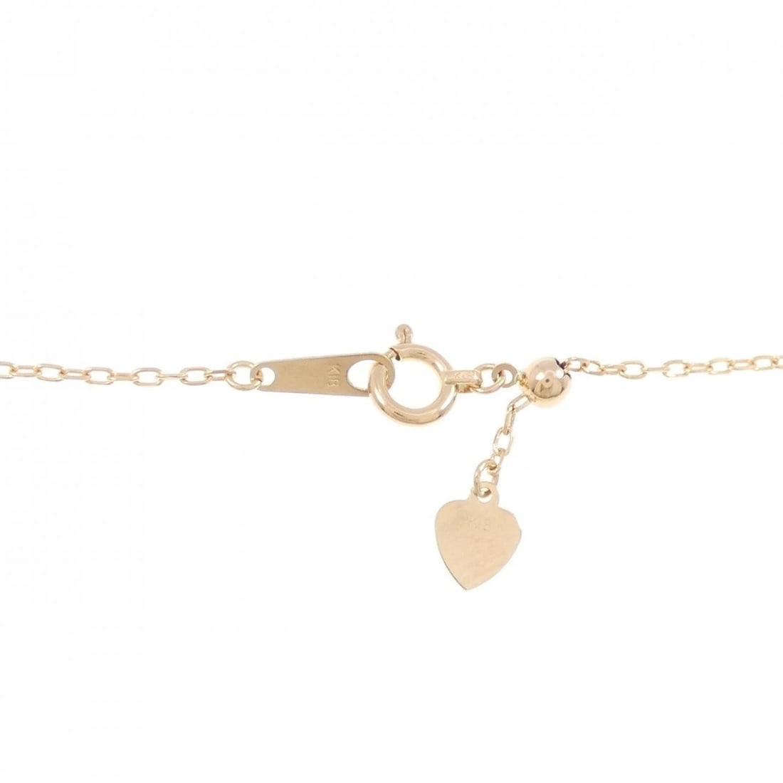 K18PG LEAF DIAMOND NECKLACE - 4
