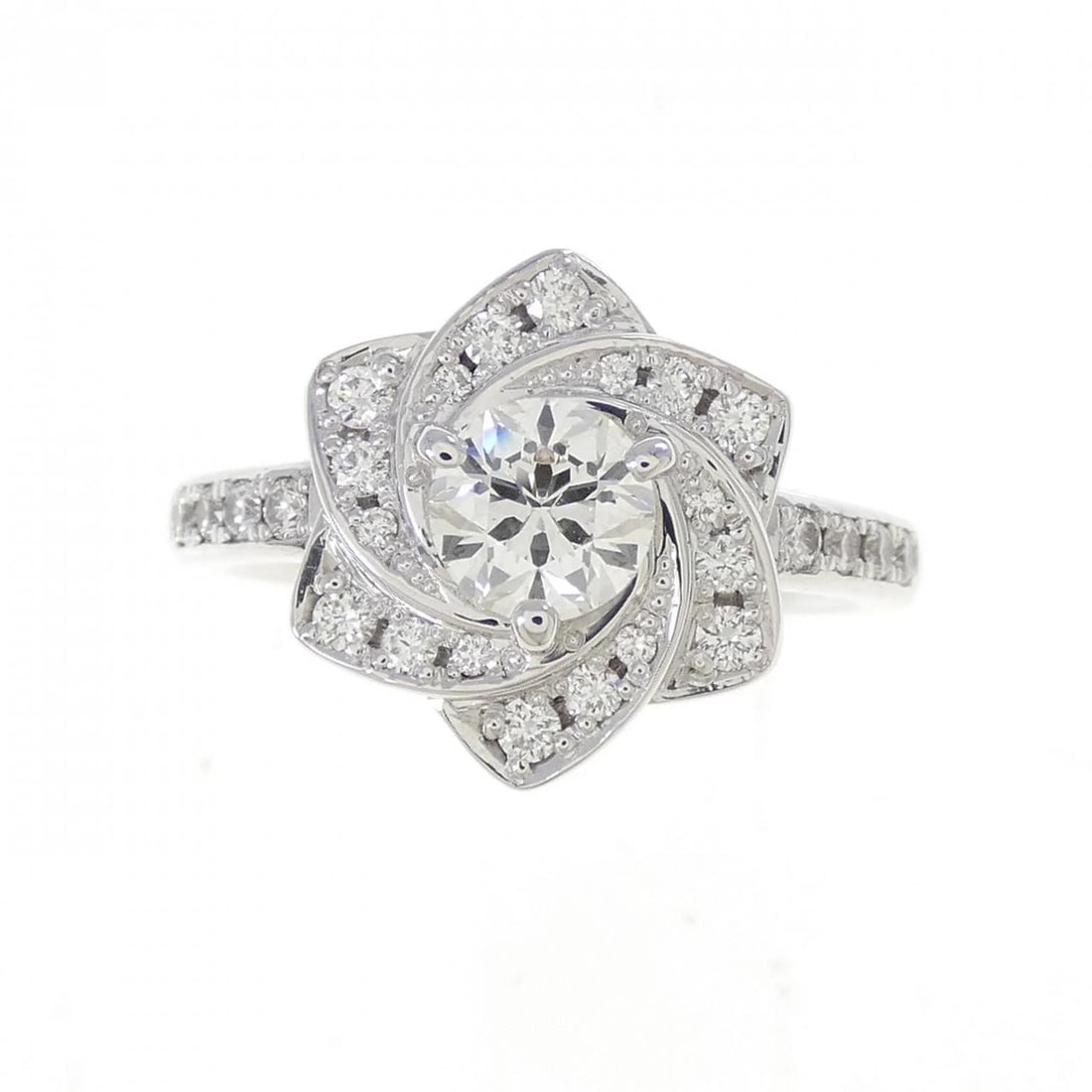 K18WG DIAMOND RING - 2