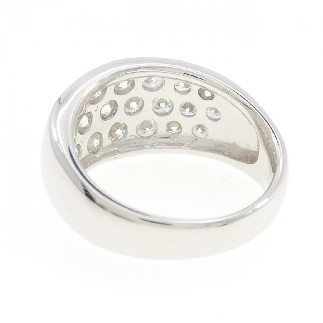 K18WG DIAMOND RING - 3