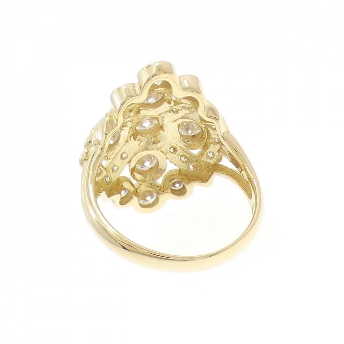 K18YG DIAMOND RING - 3
