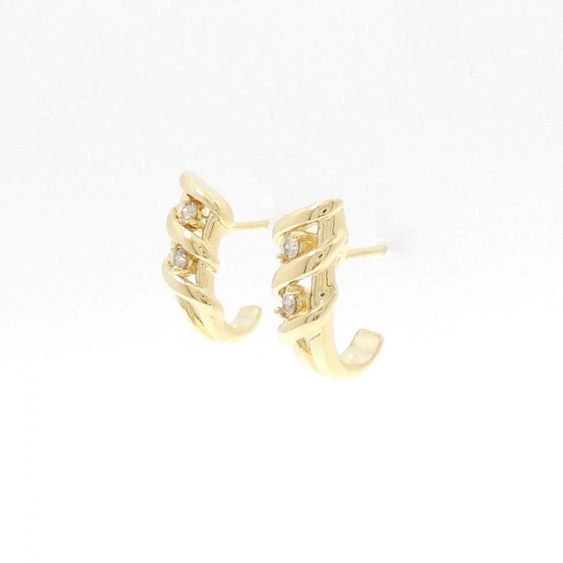 K18YG DIAMOND PIERCE - 2