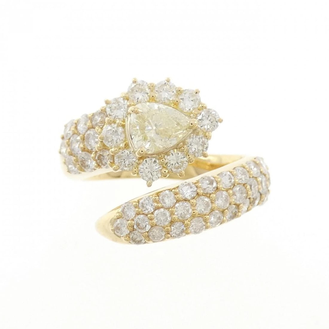 K18YG DIAMOND RING - 2