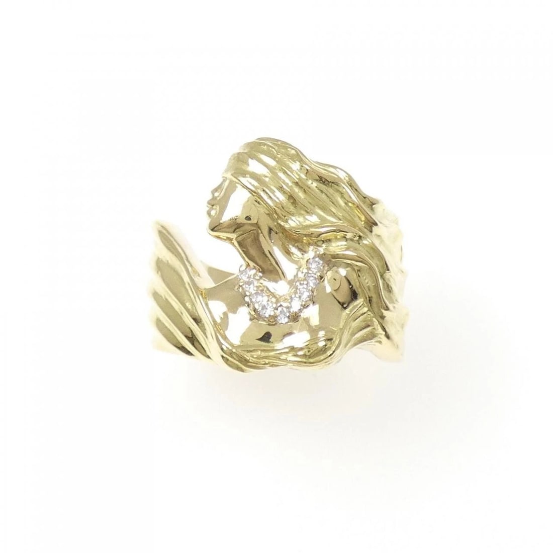 K18YG DIAMOND RING - 2