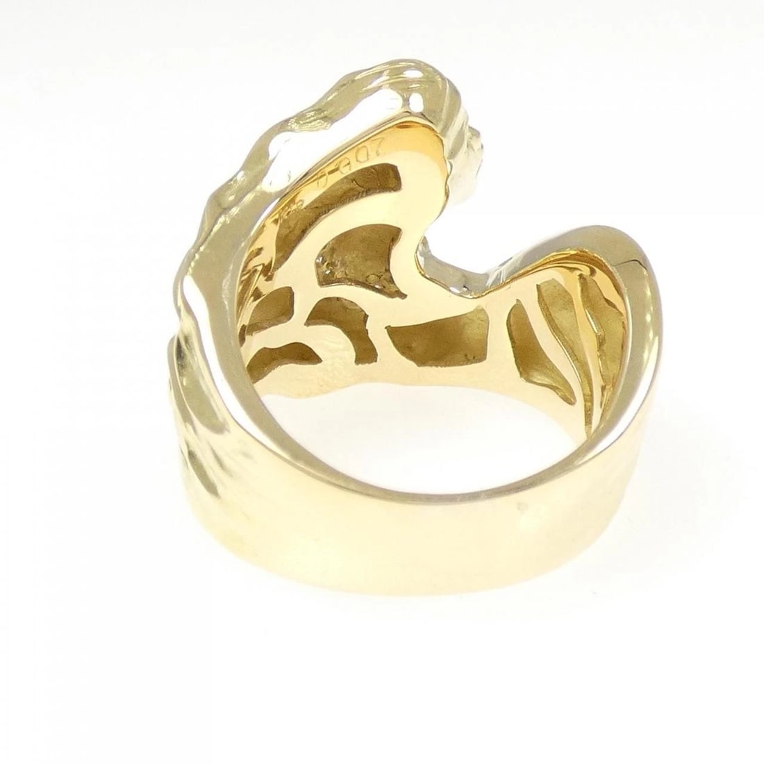 K18YG DIAMOND RING - 3