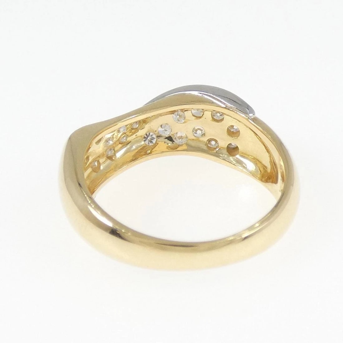 750YG/PT DIAMOND RING - 2
