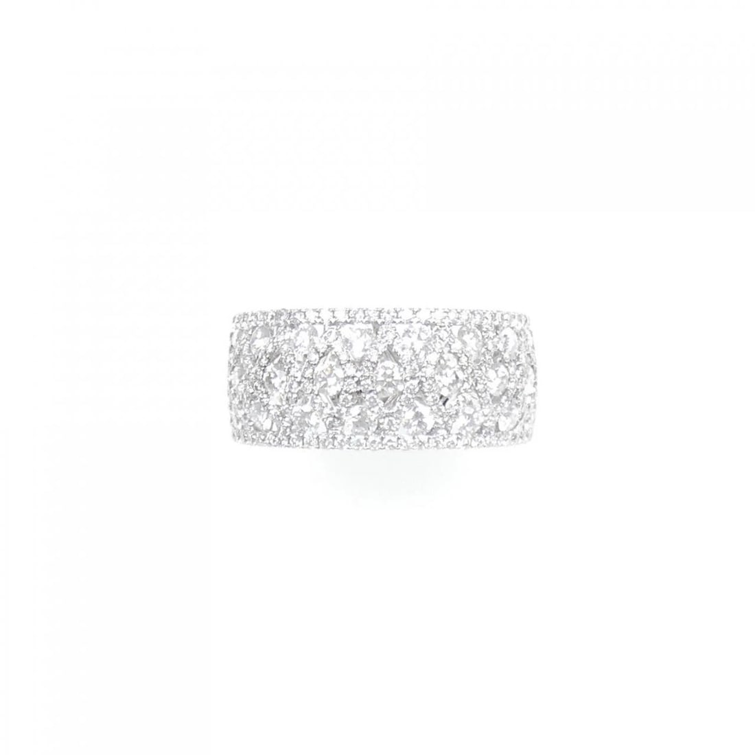 K18WG DIAMOND RING - 2
