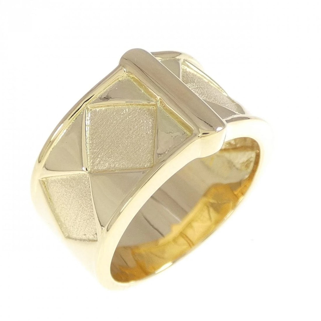 K18YG RING: K18YG ring Brand: Unbranded Type: ring Material: K18YG, Color: Yellow gold Size: US5 1/2 Accessories: None Accessories Notice: When purchasing pre-owned goods, please refer to the photos o