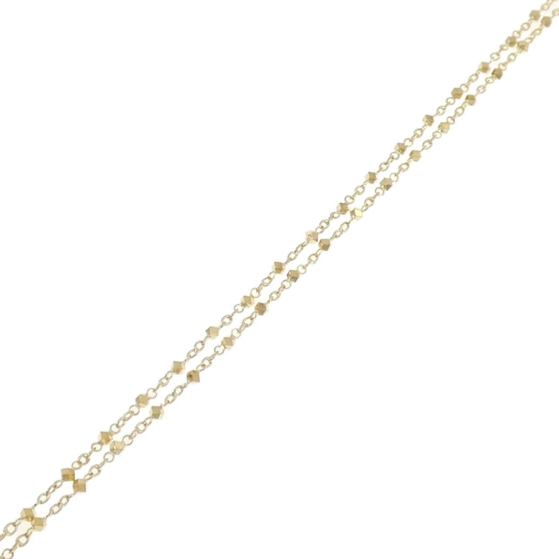K18YG BRACELET: K18YG bracelet Brand: Unbranded Type: Bracelet Material: K18YG, Color: Yellow gold Size: Actual Size Max width approx: 1.9mm 19cm Accessories: None Accessories Notice: When purchasing pre-owned