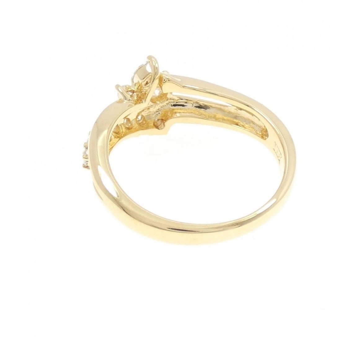 K18YG DIAMOND RING - 2