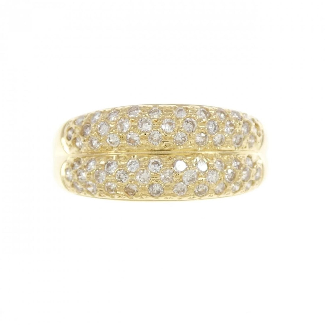 K18YG DIAMOND RING - 2