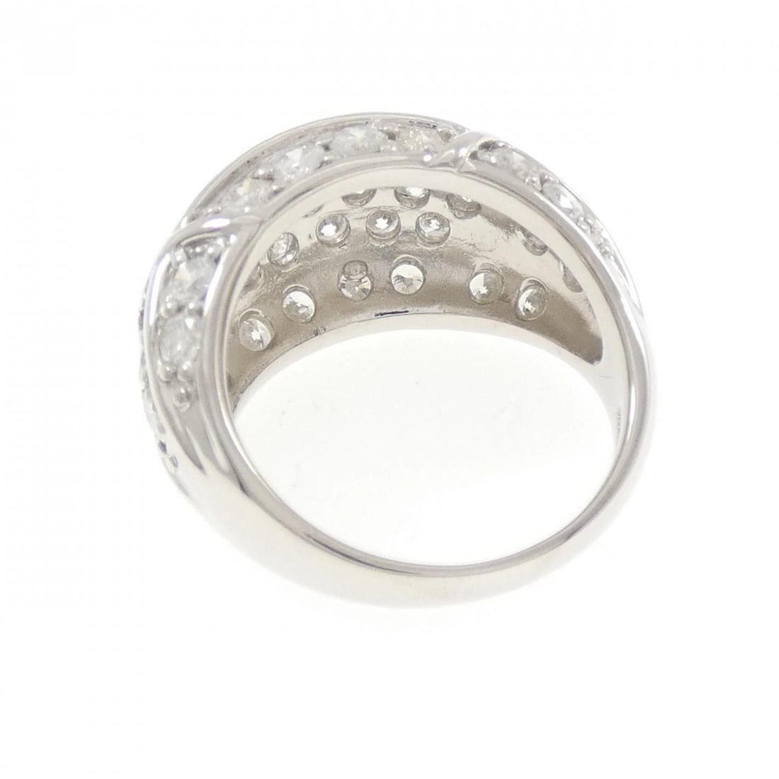 PT900 PAVE DIAMOND RING - 2