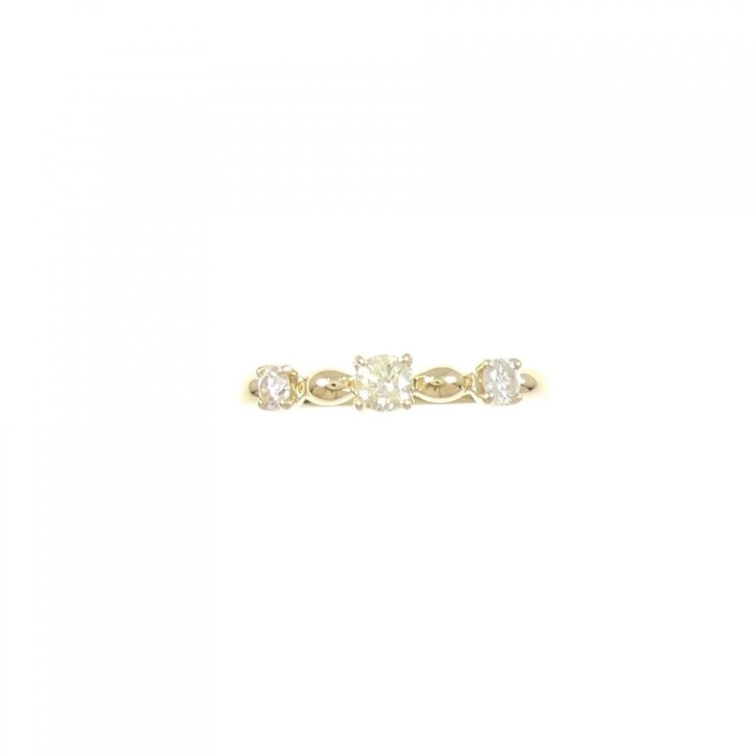 K18YG DIAMOND RING - 2