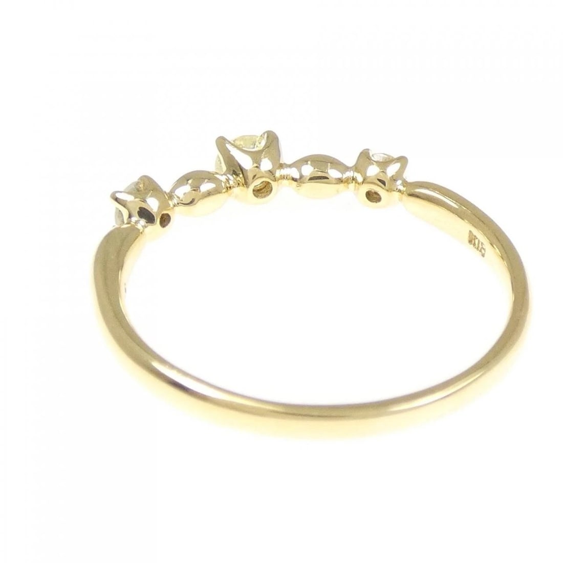 K18YG DIAMOND RING - 3