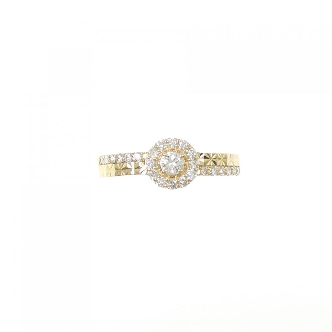 K18YG DIAMOND RING - 2