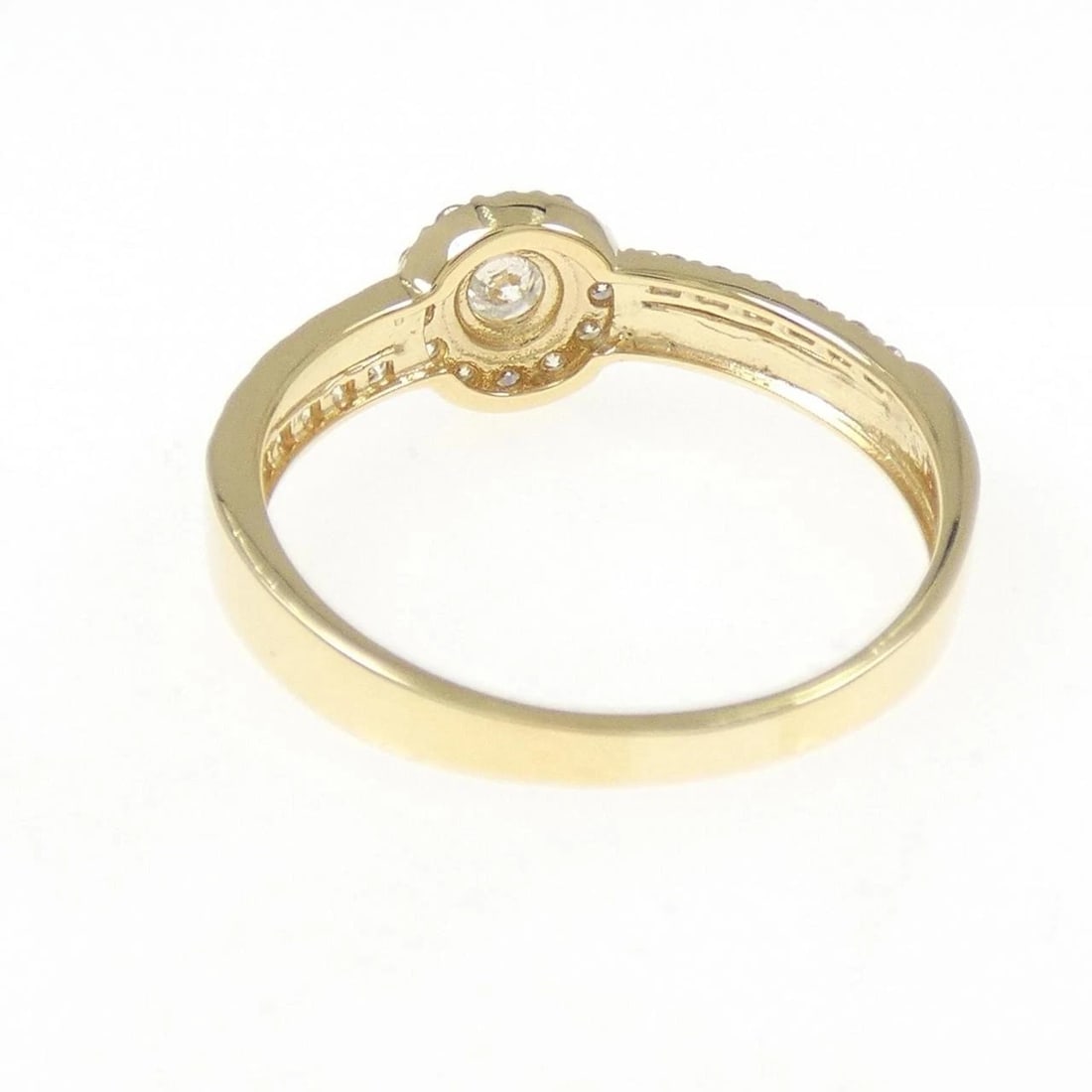 K18YG DIAMOND RING - 3