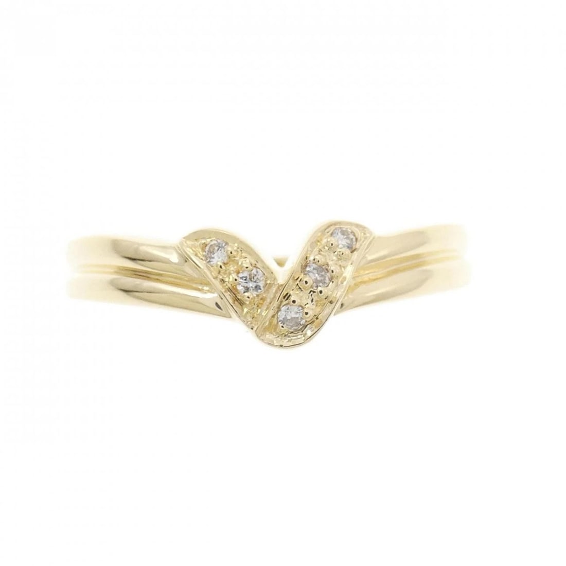 K18YG DIAMOND RING - 2