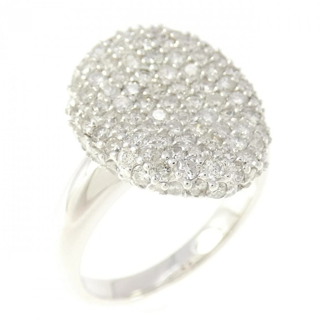K18WG DIAMOND RING: K18WG Diamond Ring Brand: Unbranded Type: Diamond ring Material: K18WG, Main Stone/Creation NATURAL Color: WHITE GOLD Size: US5 1/4 Accessories: None Accessories Notice: When purchasing pre-owned