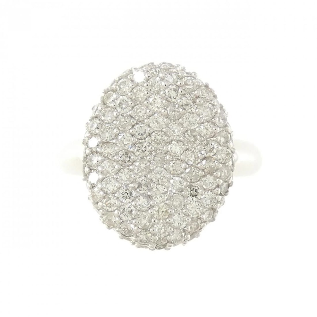 K18WG DIAMOND RING - 2