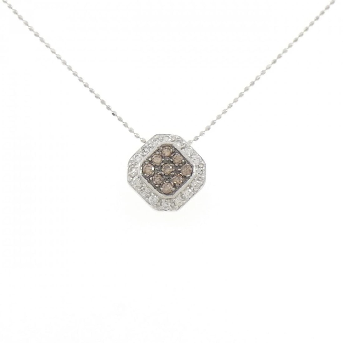 K14WG/K14BG/K18WG DIAMOND NECKLACE: K14WG/K14BG/K18WG Diamond Necklace Brand: Unbranded Type: Diamond Necklace Material: K14WG/K14BG/K18WG, Main Stone/Creation NATURAL Color: WHITE GOLD Size: 45CM Actual Size Pendant length approx. x